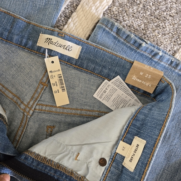 Madewell Retro Flair Denim Jeans NWT - Picture 2 of 3
